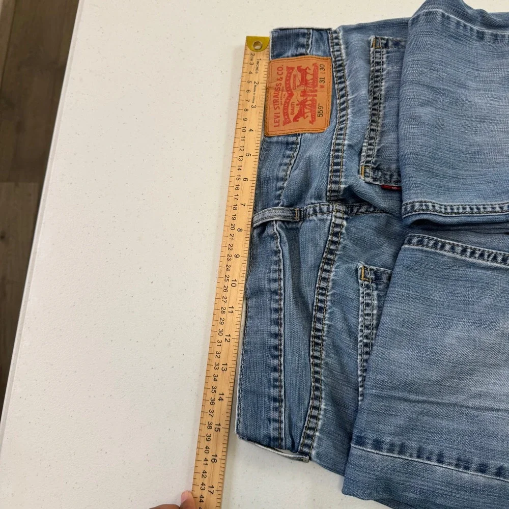 Levis‎ 559 Relaxed Straight Mens Jeans 31x30 Medium Wash Blue Denim 559-0218